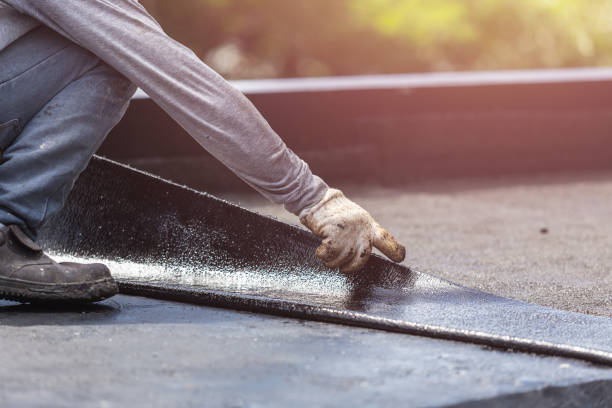Professional Basement Waterproofing technician working in Albion, IN